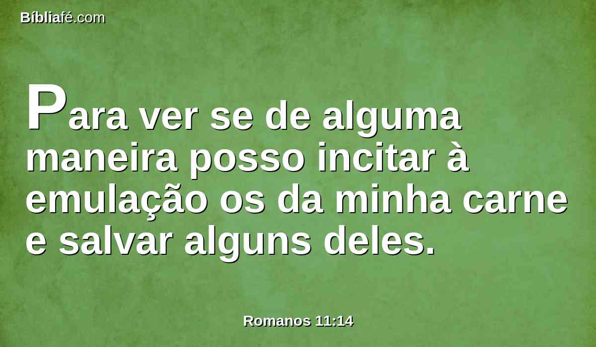 Para ver se de alguma maneira posso incitar à emulação os da minha carne e salvar alguns deles.